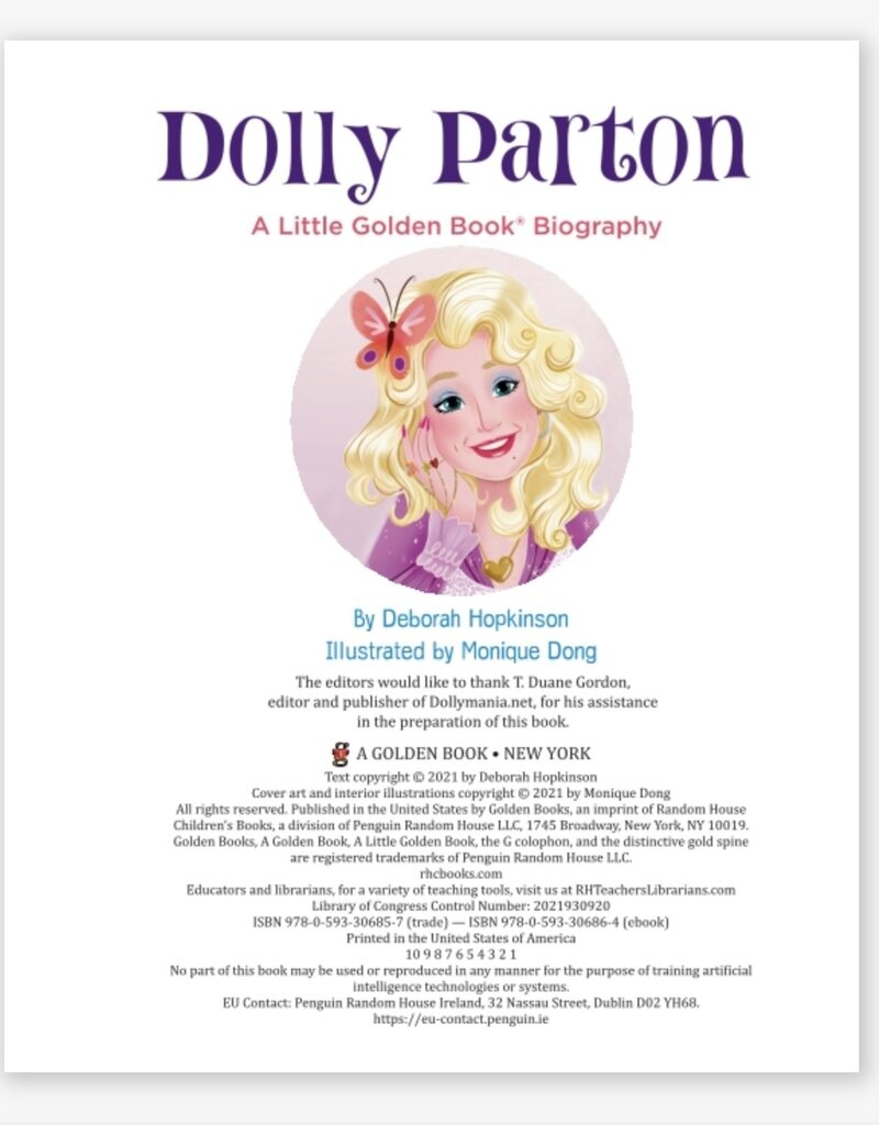 Penguin Random House My Little Golden Book  About Dolly Parton