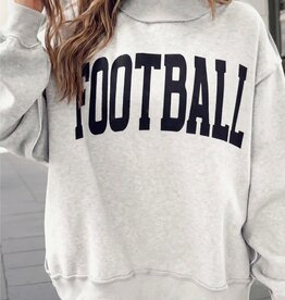 Football/Game Day Reversible Mock Neck Swwatshirt