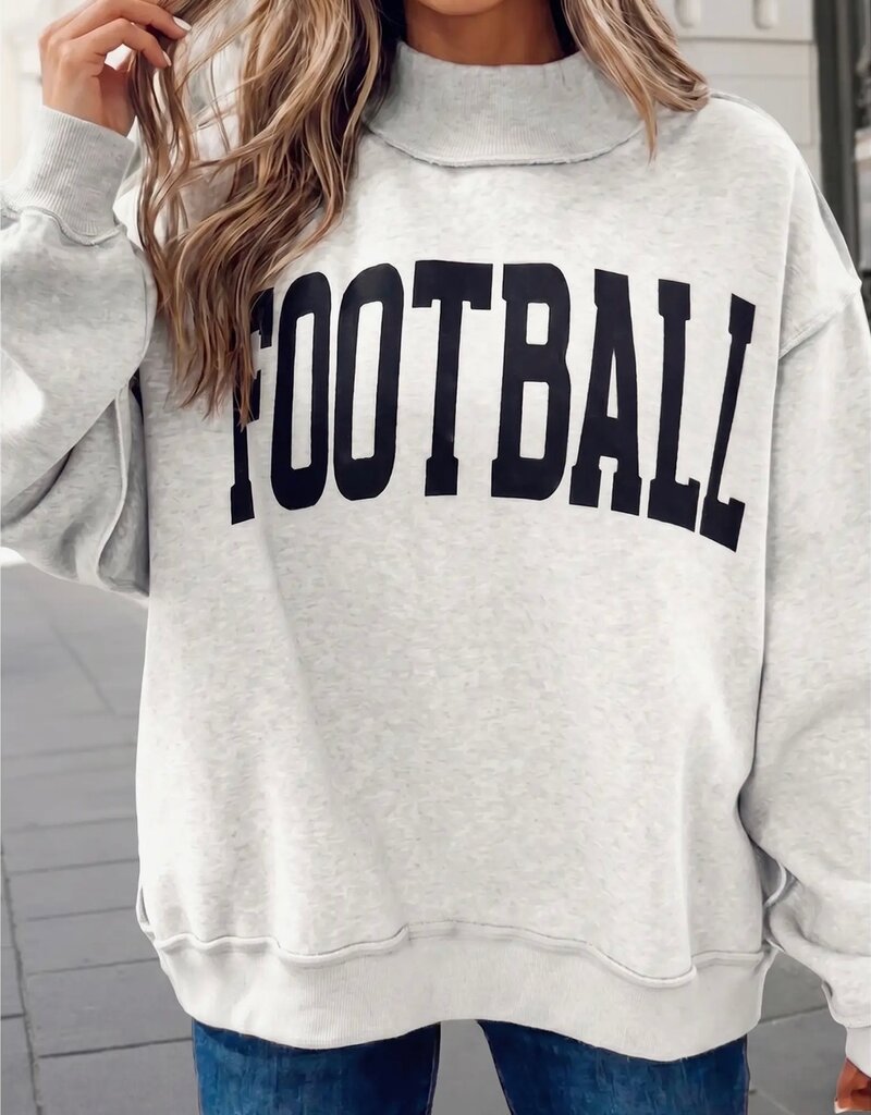 Football/Game Day Reversible Mock Neck Swwatshirt