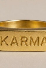 Anokhi Green Anokhi Green- Karma Ring-Gold Signet Ring