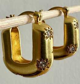 Anokhi Green Anokhi Green-Modern Star Hoops