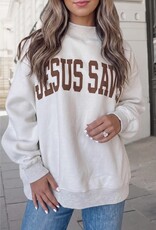 faire Christian Faith Mock Neck Reversible Sweatshirt