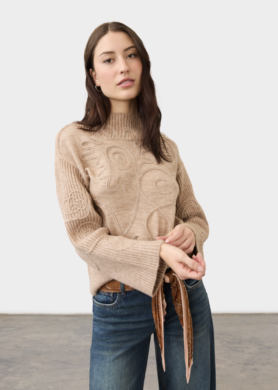 FDJ FDJ 1023706  LIght Carmael Sweater