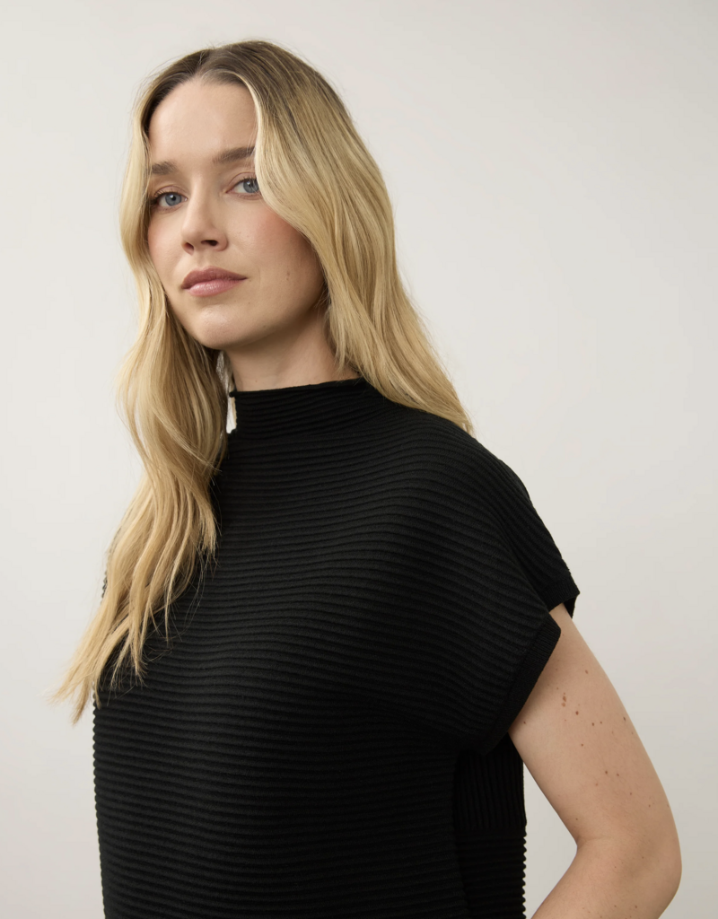 FDJ FDJ 1012203 Ottoman Cap Sleeve Sweater