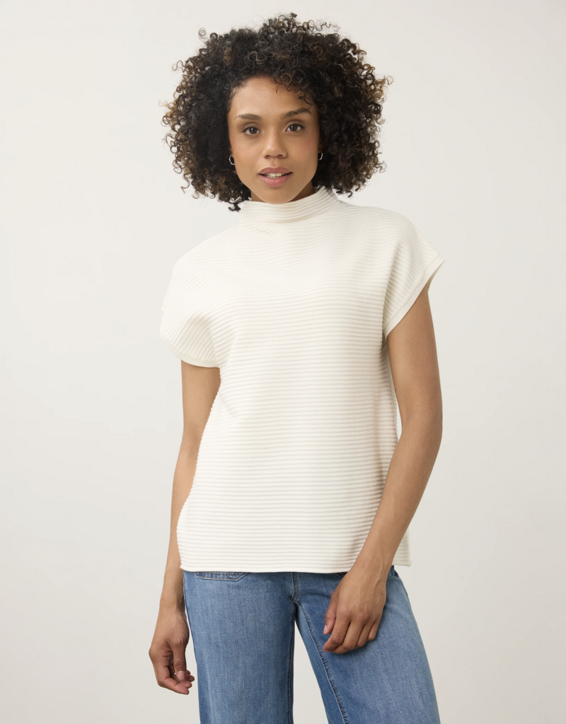 FDJ FDJ 1012203 Ottoman Cap Sleeve Sweater