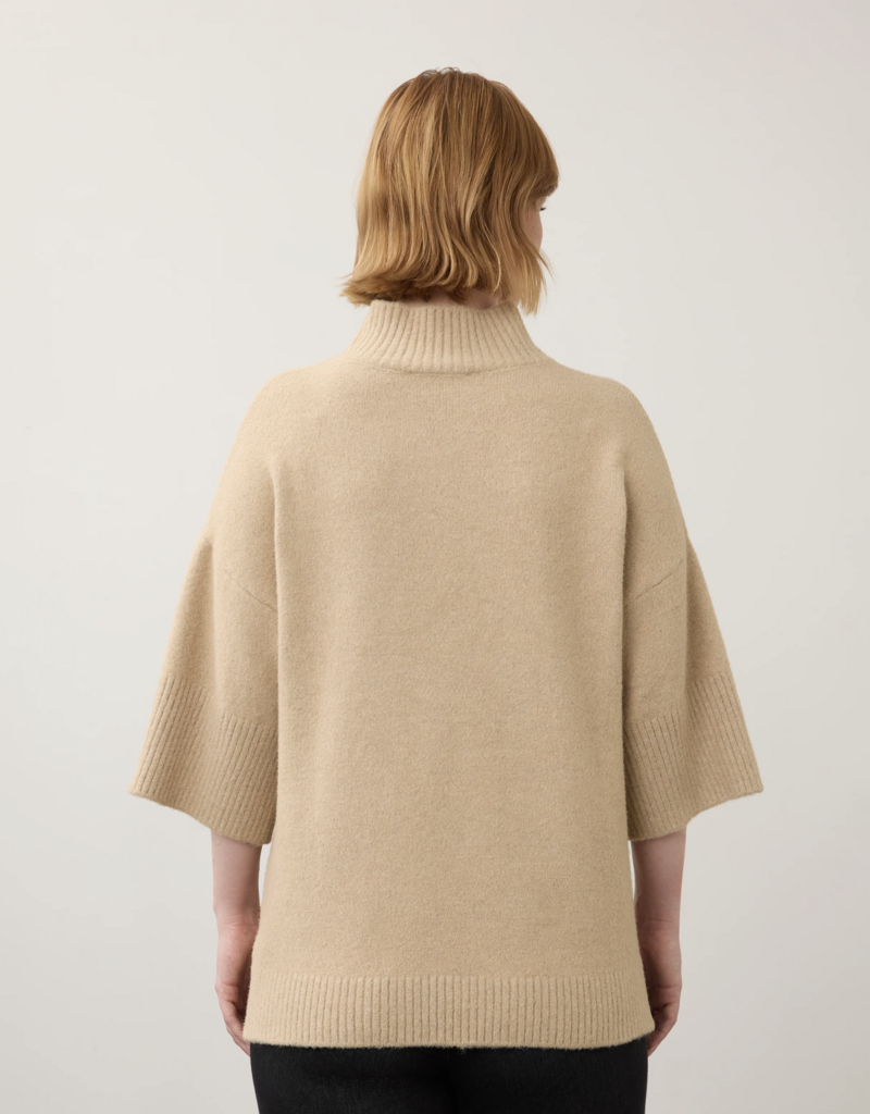 FDJ FDJ 1189223 Mock Neck Lightweight Sleeve Sweater