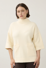 FDJ FDJ 1189223 Mock Neck Lightweight Sleeve Sweater