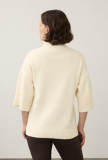 FDJ FDJ 1189223 Mock Neck Lightweight Sleeve Sweater