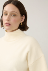 FDJ FDJ 1189223 Mock Neck Lightweight Sleeve Sweater