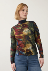FDJ FDJ 3642126 Long Sleeve Mock Neck Top