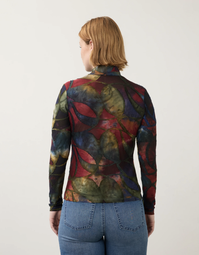 FDJ FDJ 3642126 Long Sleeve Mock Neck Top