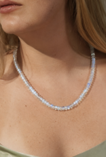 Anokhi Green Anokhi Green- Moonstone Protection Beaded Necklace