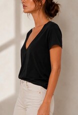 Noend Denim Supima Cotton Deep V-Neck Tee
