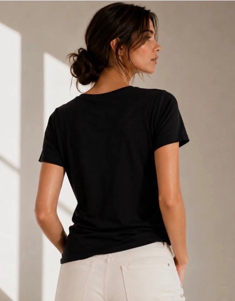 Noend Denim Supima Cotton Deep V-Neck Tee