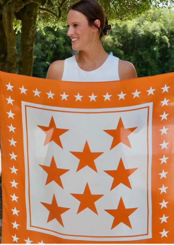 Caroline Hill Fitzgerald Star Scarf Large