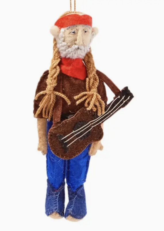 Silk Road Bazaar Silk Road Bazaar- Willie Nelson Ornament