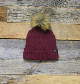 Big Rock Brewery Cable Knit with Pom Toque- mar