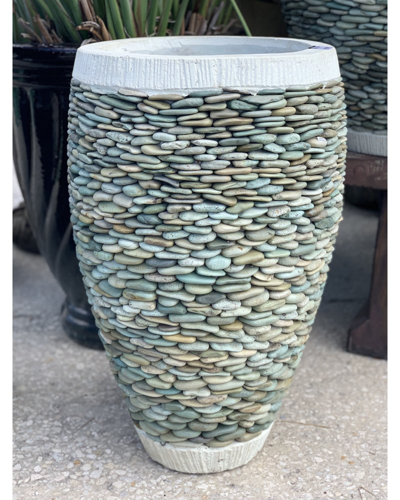 Tall Tapered Round Pebble Planter Medium J