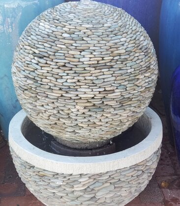 Pebble Sphere Fountain Jade
