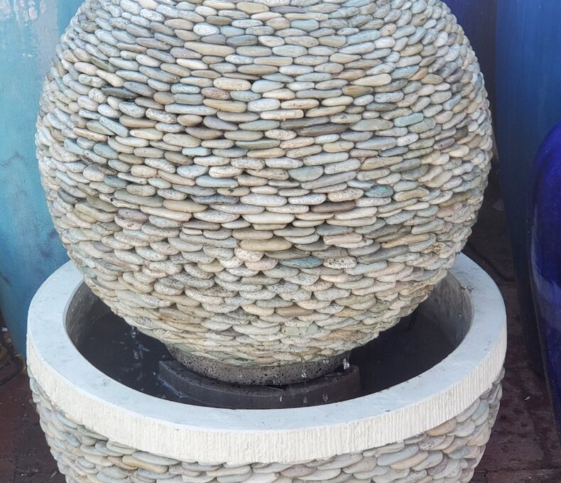 Pebble Sphere Fountain Jade