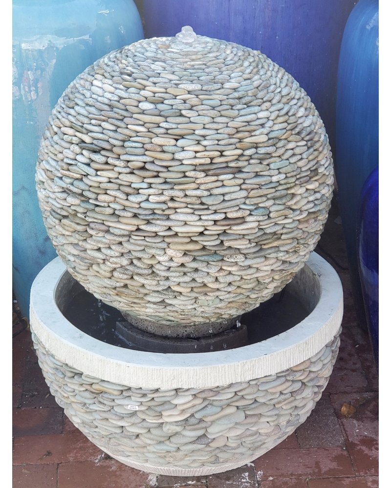 Pebble Sphere Fountain Jade