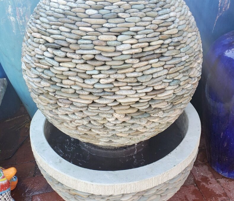 Pebble Sphere Fountain Jade