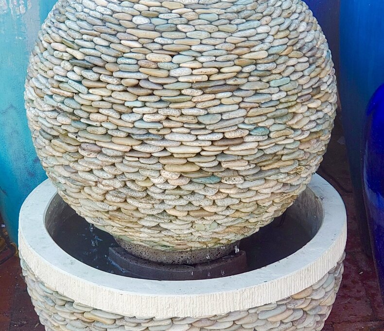 Pebble Sphere Fountain Jade
