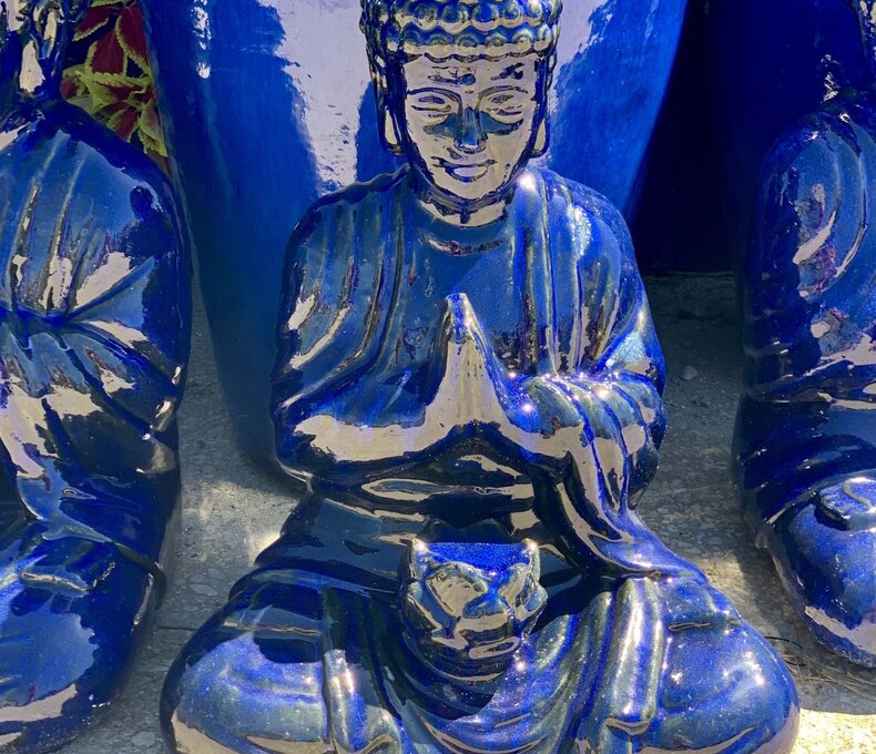 Zen Buddha Statue Small Cob