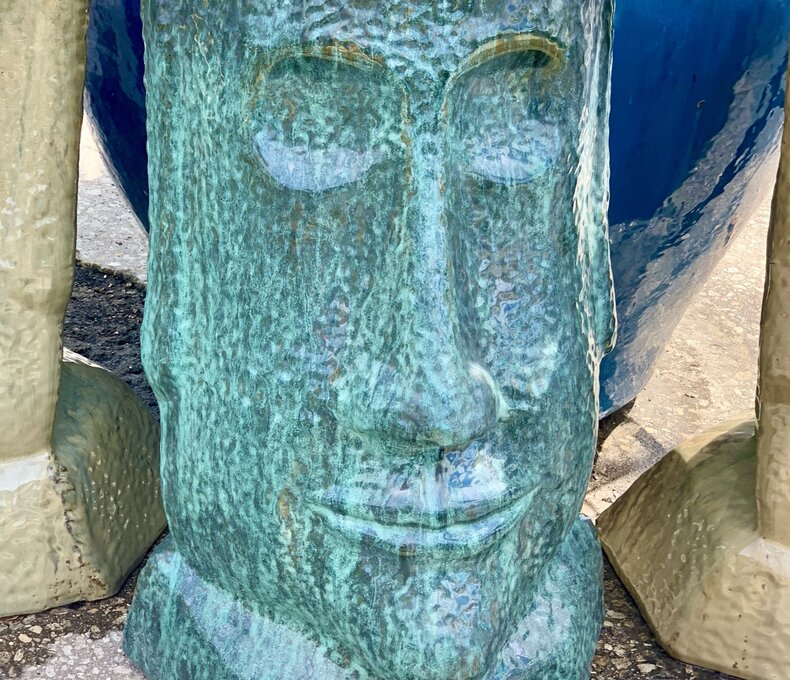Rapa Nui Head Planter  Large AC