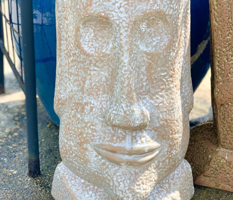 Rapa Nui Head Planter  Large AC