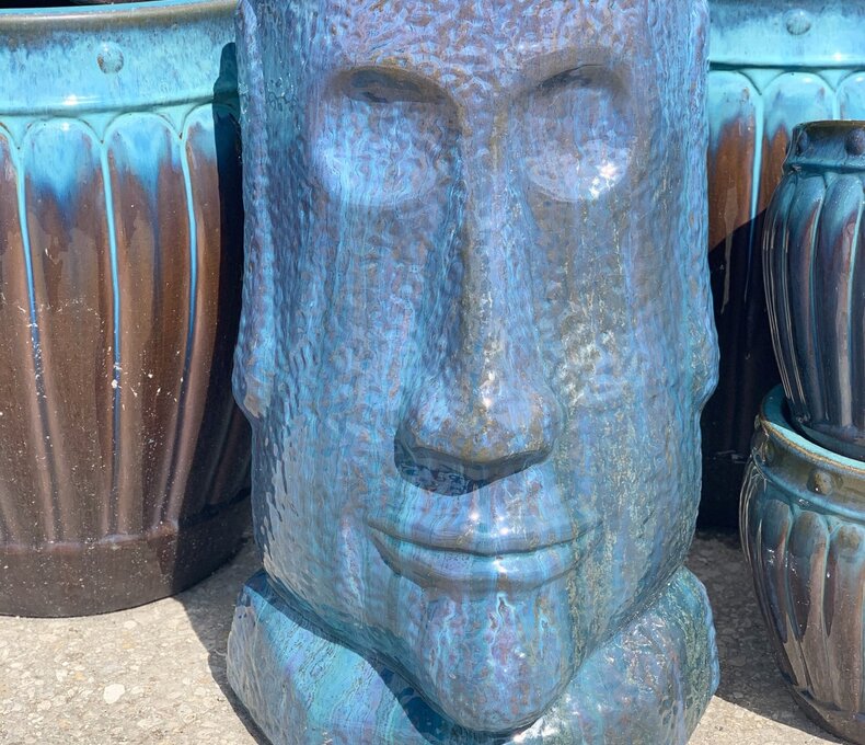 Rapa Nui Head Planter  Large AC