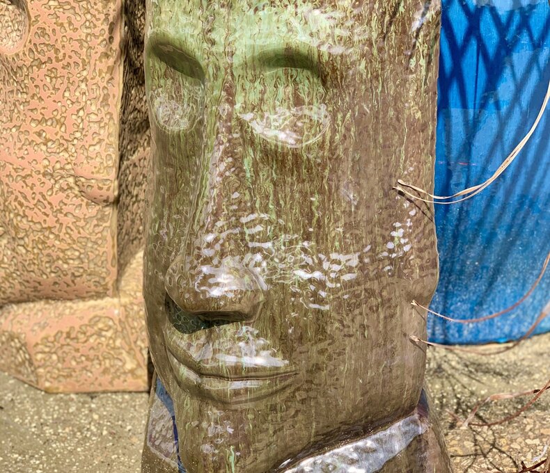 Rapa Nui Head Planter  Large AC