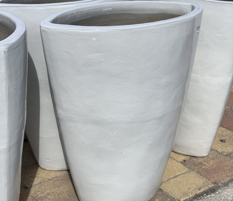 Premium Barcelona Tall Oval Planter Large  W