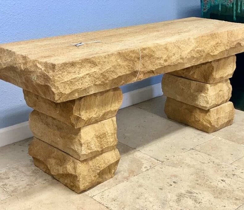 COPPER SANDSTONE BENCH