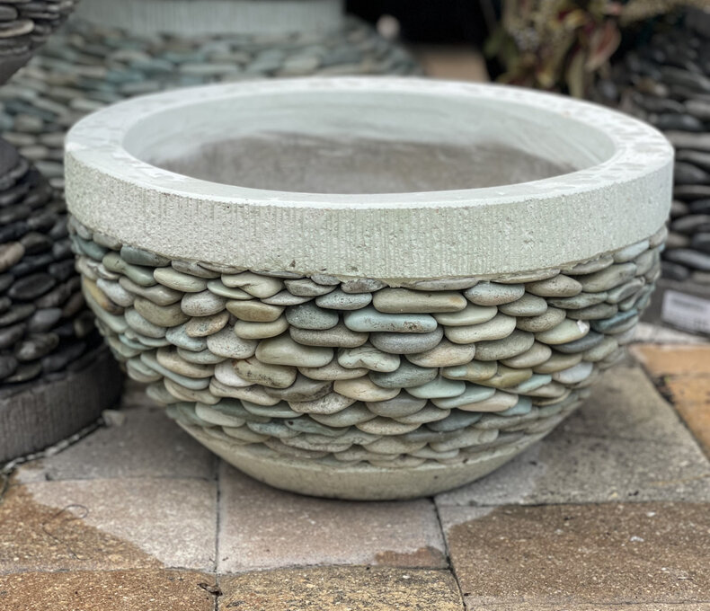 Botanical Bowl Pebble Planter Small J