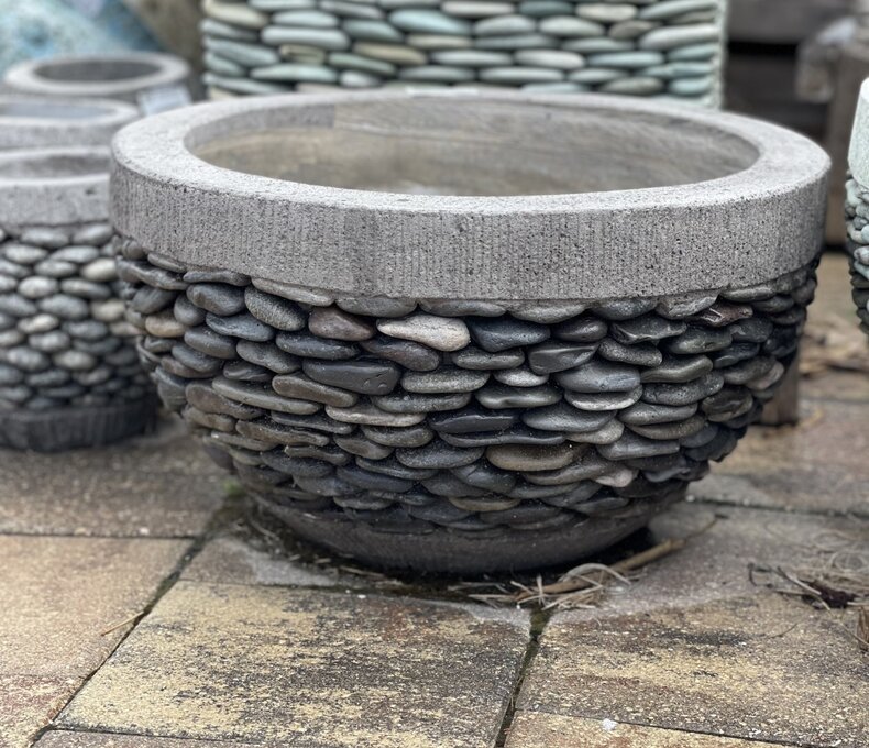Botanical Bowl Pebble Planter Small N