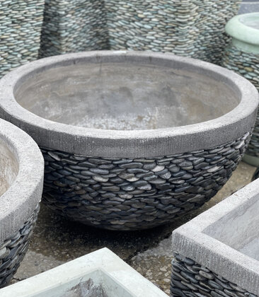 Botanical Bowl Pebble Planter Giant N