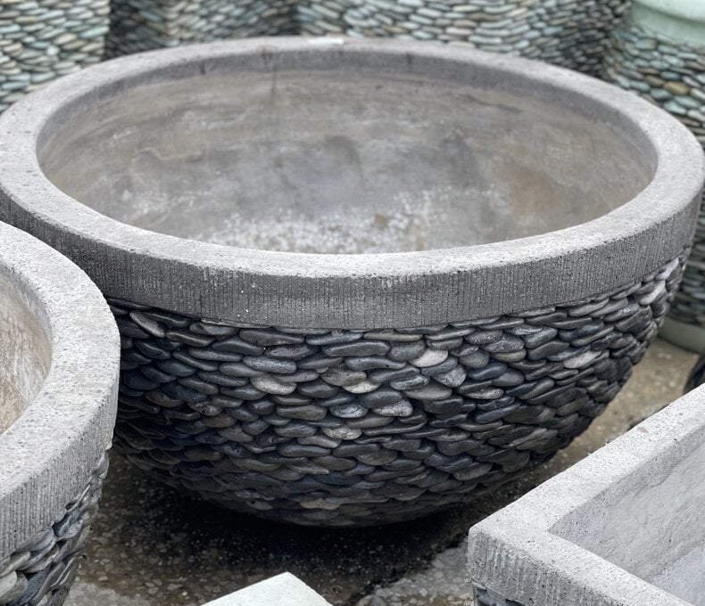 Botanical Bowl Pebble Planter Giant N