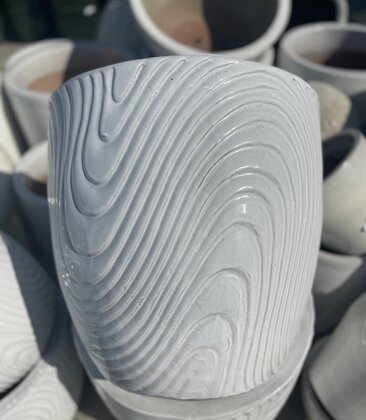 Premium Lido Key Swirl Planter Large W