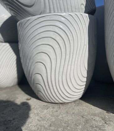 Premium Lido Key Swirl Planter Medium W