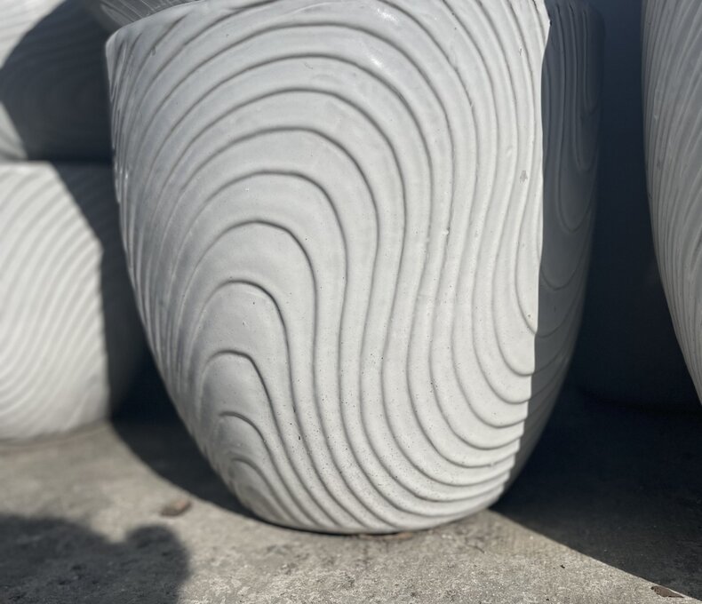 Premium Lido Key Swirl Planter Medium W