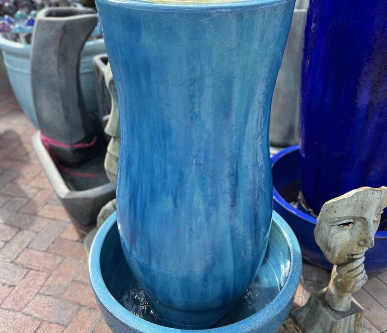 Kev Jar Fountain with Base  FAC