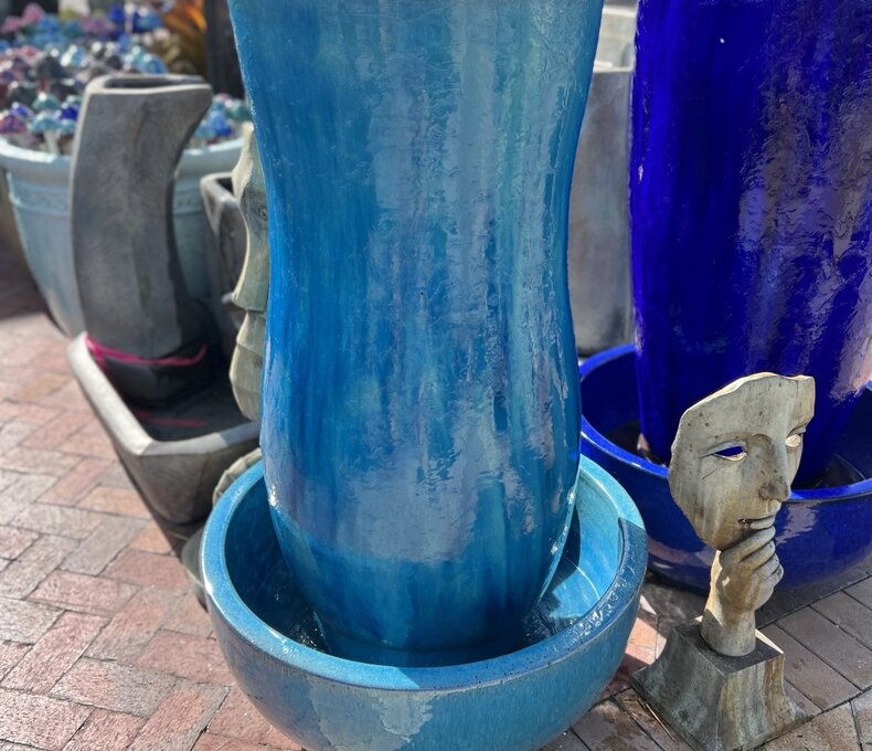 Kev Jar Fountain with Base  FAC