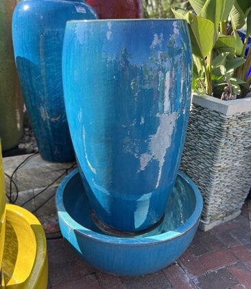 Drum Fountain W/ Bowl FA