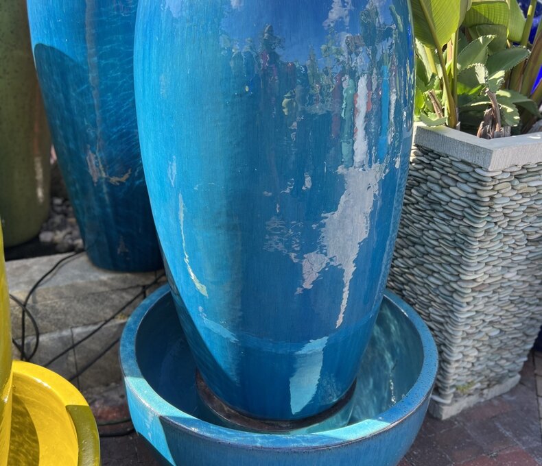 Drum Fountain W/ Bowl FA