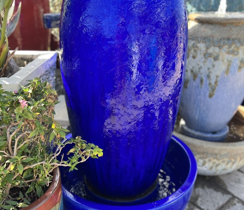 Drum Fountain with Double Bowl  FB