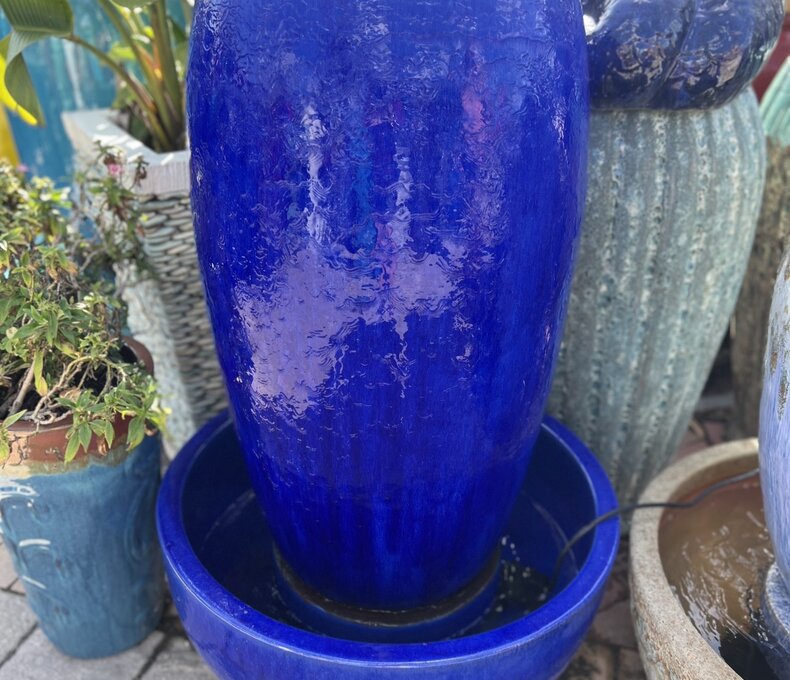Drum Fountain with Double Bowl  FB