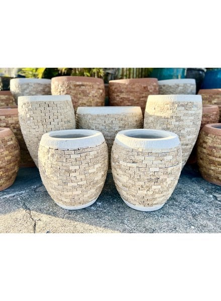 Balinese Stacked Stone Pots