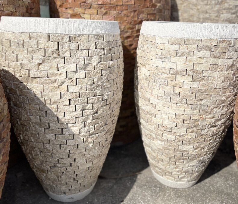 Saint Armands Slate Planter Medium W