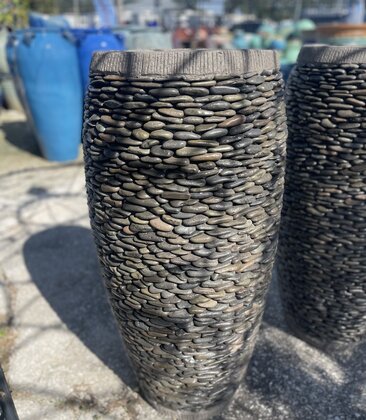 Tall Pebble Barrel Planter Medium N